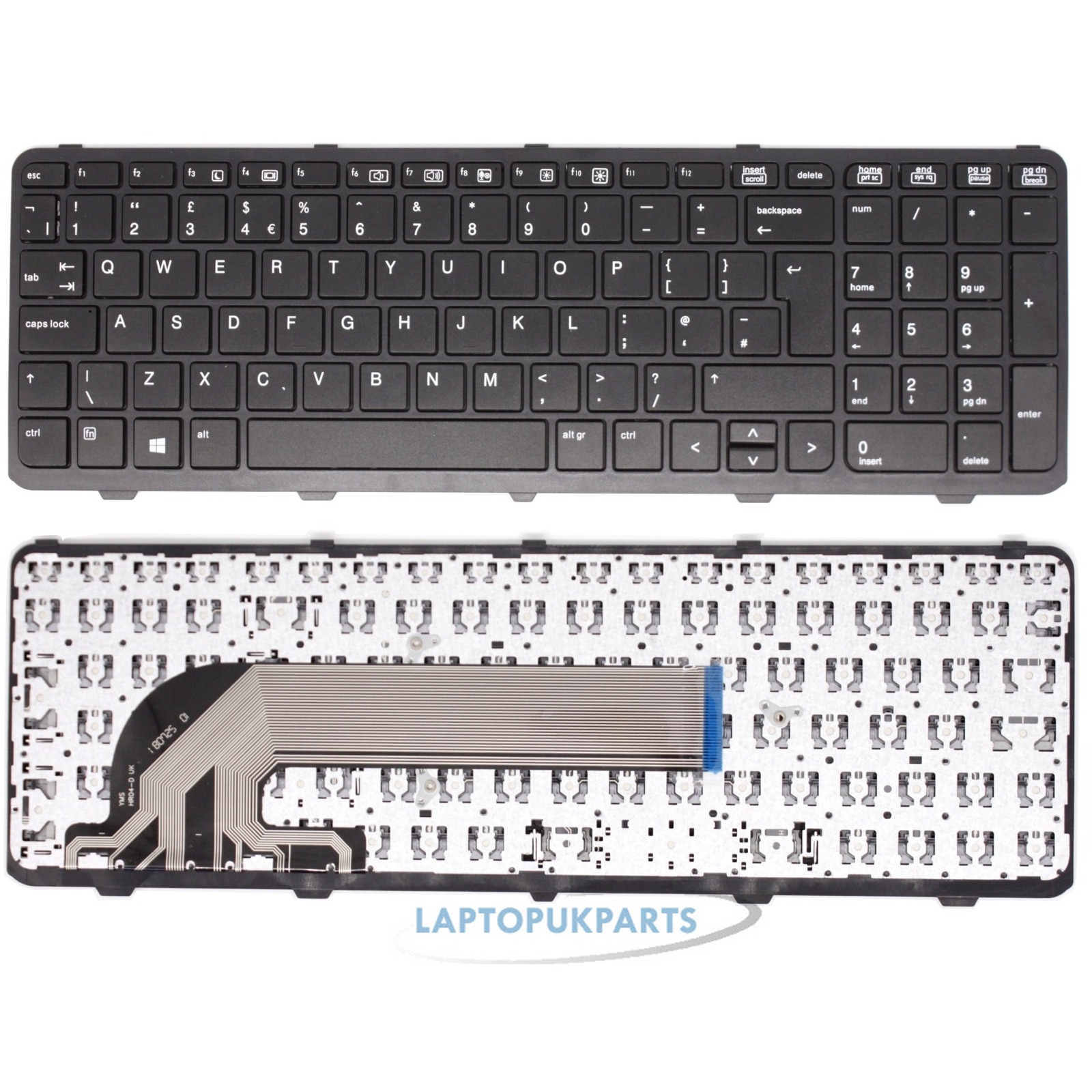 Replacement HP Probook 450 G0 G1 G2 455 G1 G2 UK Keyboard With Frame ...